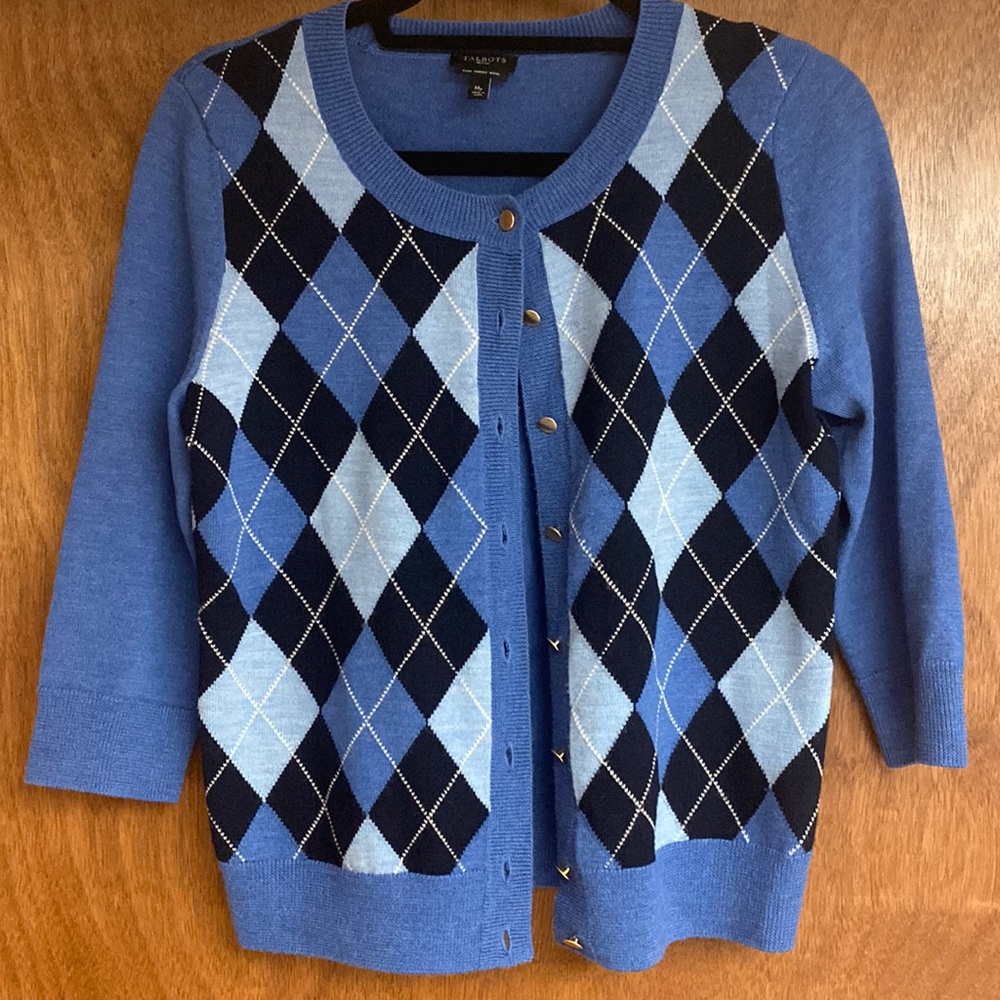 Talbots Argyle Cardigan